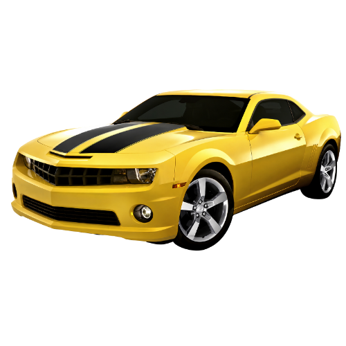 Yellow sports car